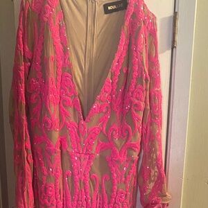 Show stopping romper beautifully sequin! Great birthday outfit!